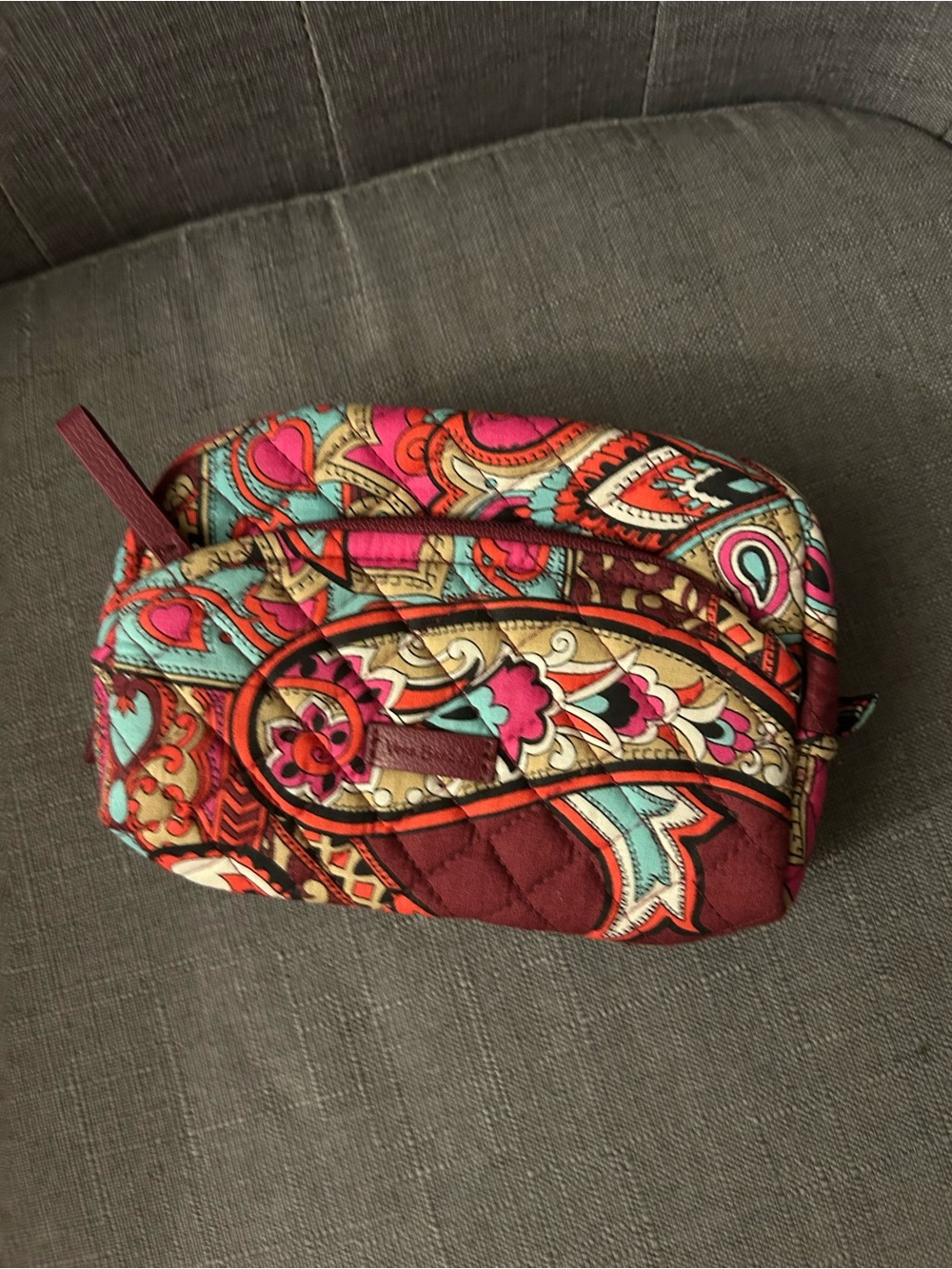 Vera Bradley Quilted Paisley Makeup Bag - Multicolor